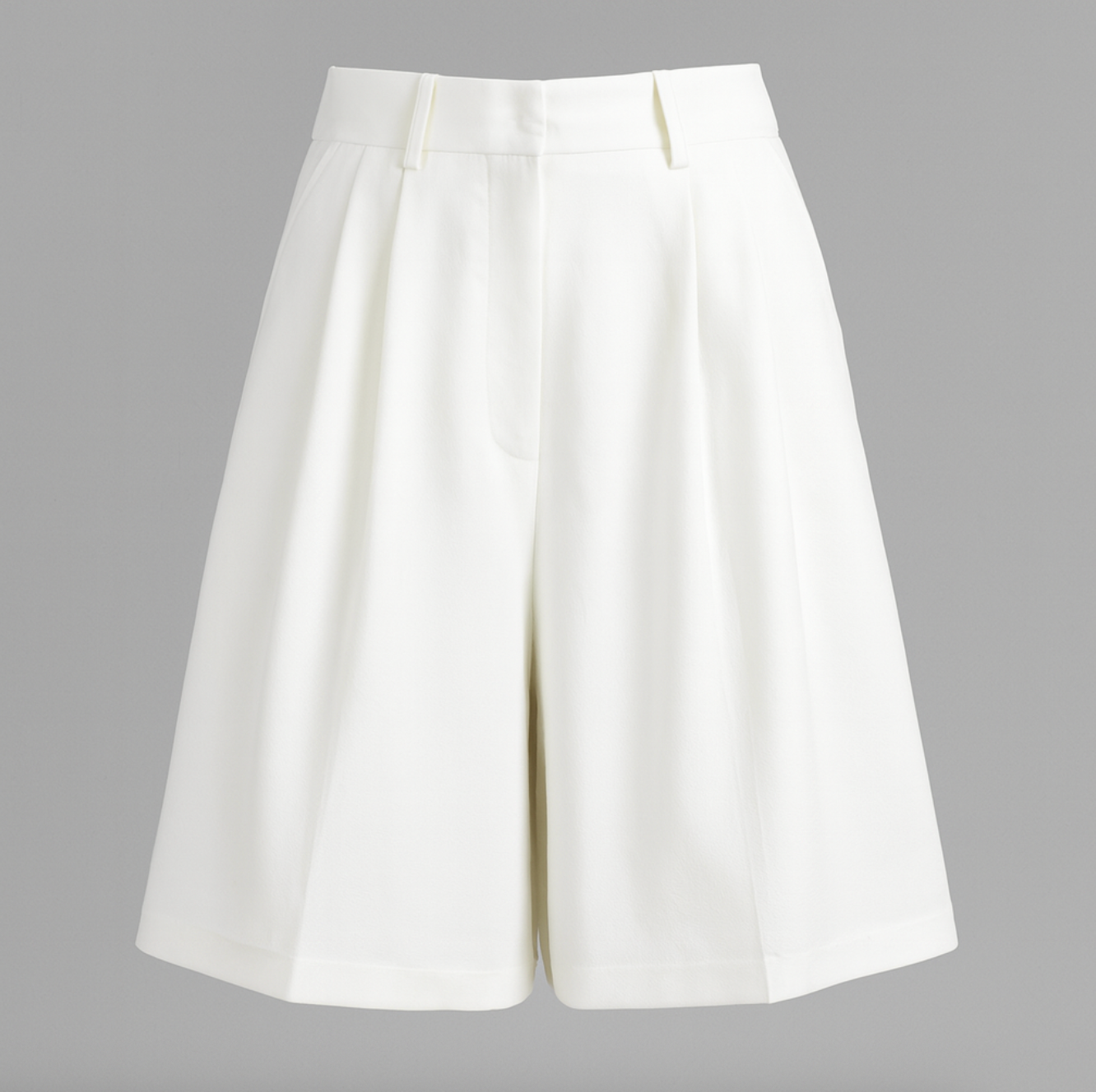 Dame Bermuda Shorts Med Pressefolder | Stof