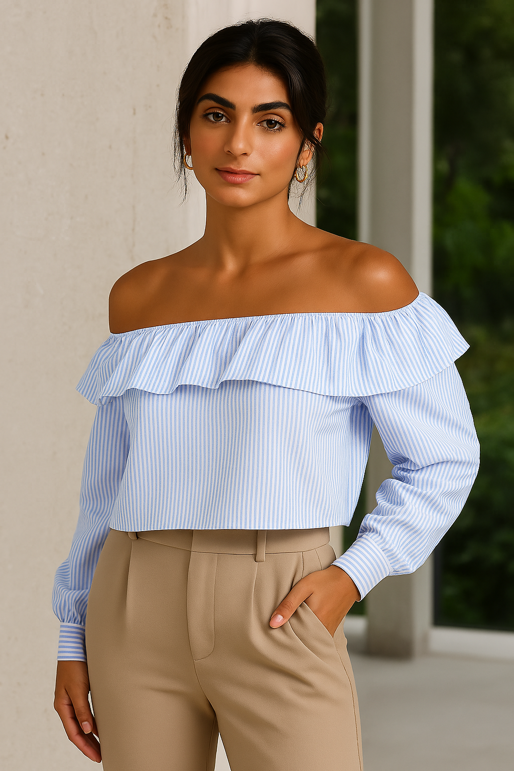 Sofie | Bluse med Bare Skuldre