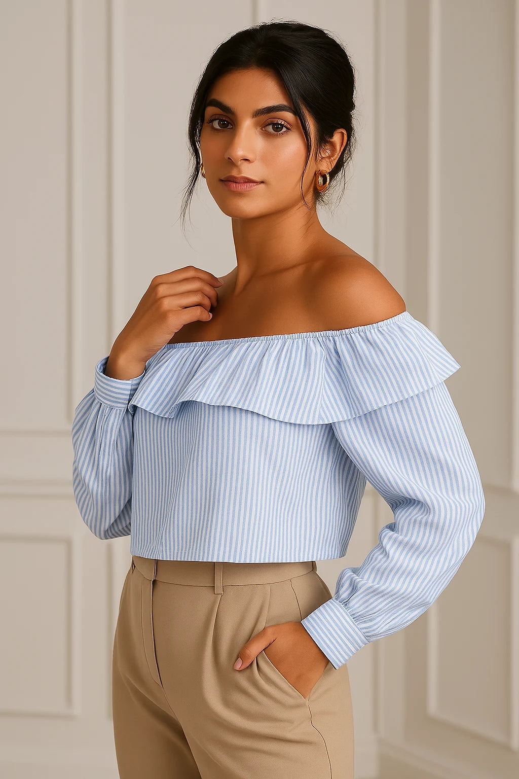 Sofie | Bluse med Bare Skuldre