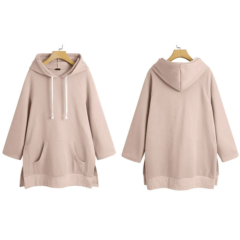 Sweat Dame Hoodie Med Lomme Og Snøre | Chic