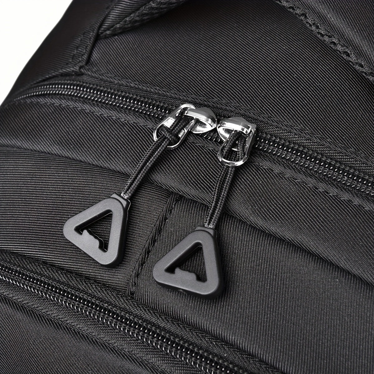 Unisex Rygsæk Med Lynlås & Forlomme Skoletaske