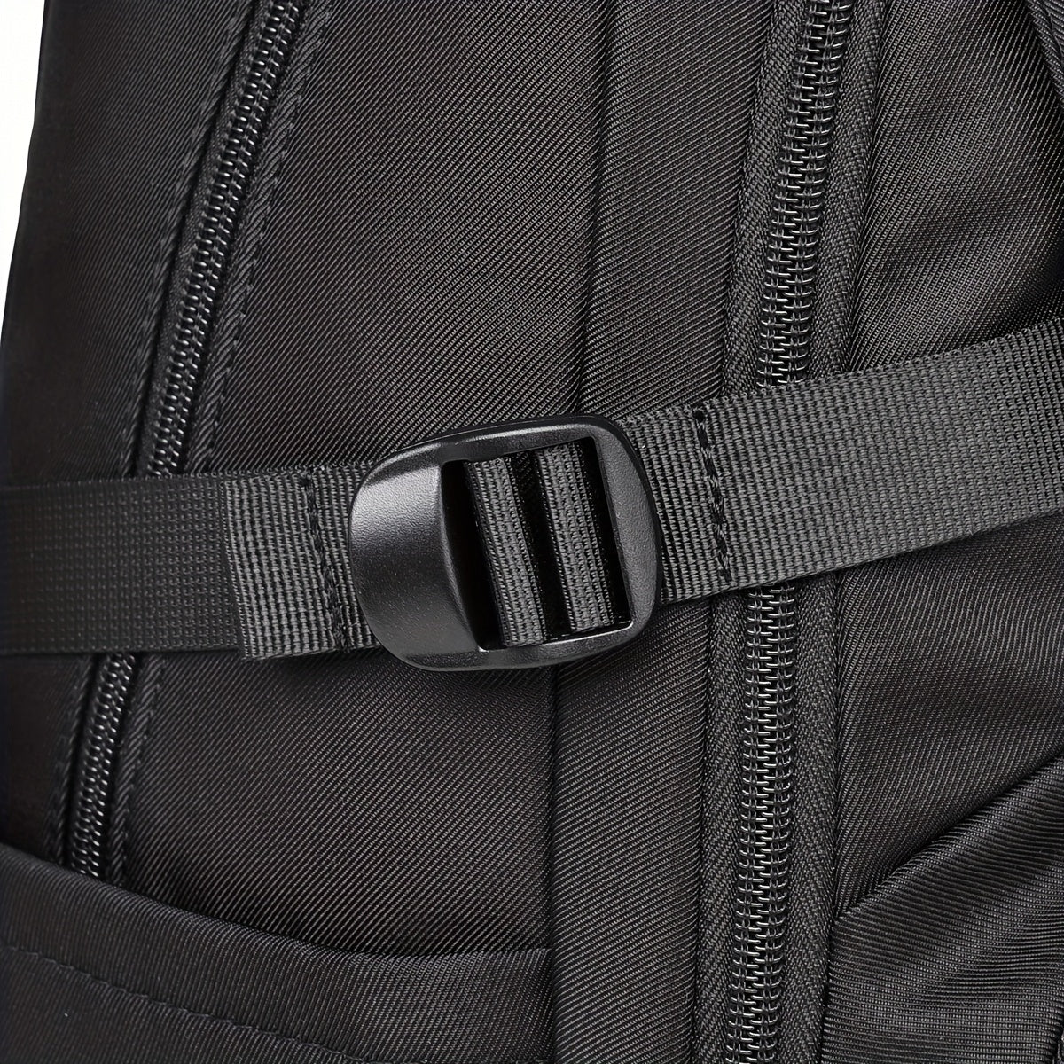 Unisex Rygsæk Med Lynlås & Forlomme Skoletaske