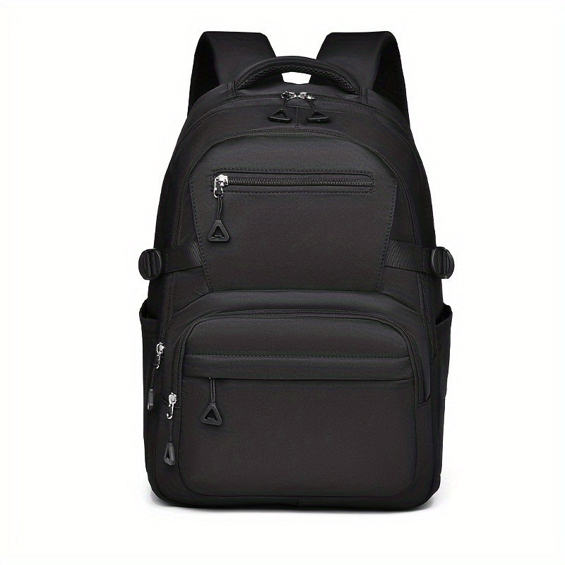 Unisex Rygsæk Med Lynlås & Forlomme Skoletaske