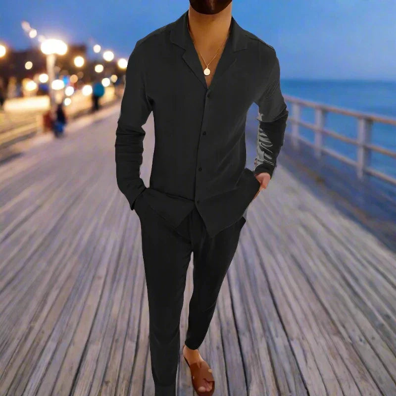 Xenon | Herre Let Sommer Sæt med Skjorte og Bukser