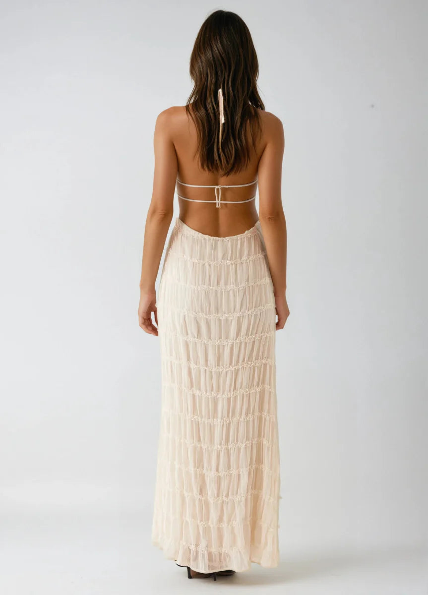 Alana | Dames Elegant Sommer Maxikjole | Maxi