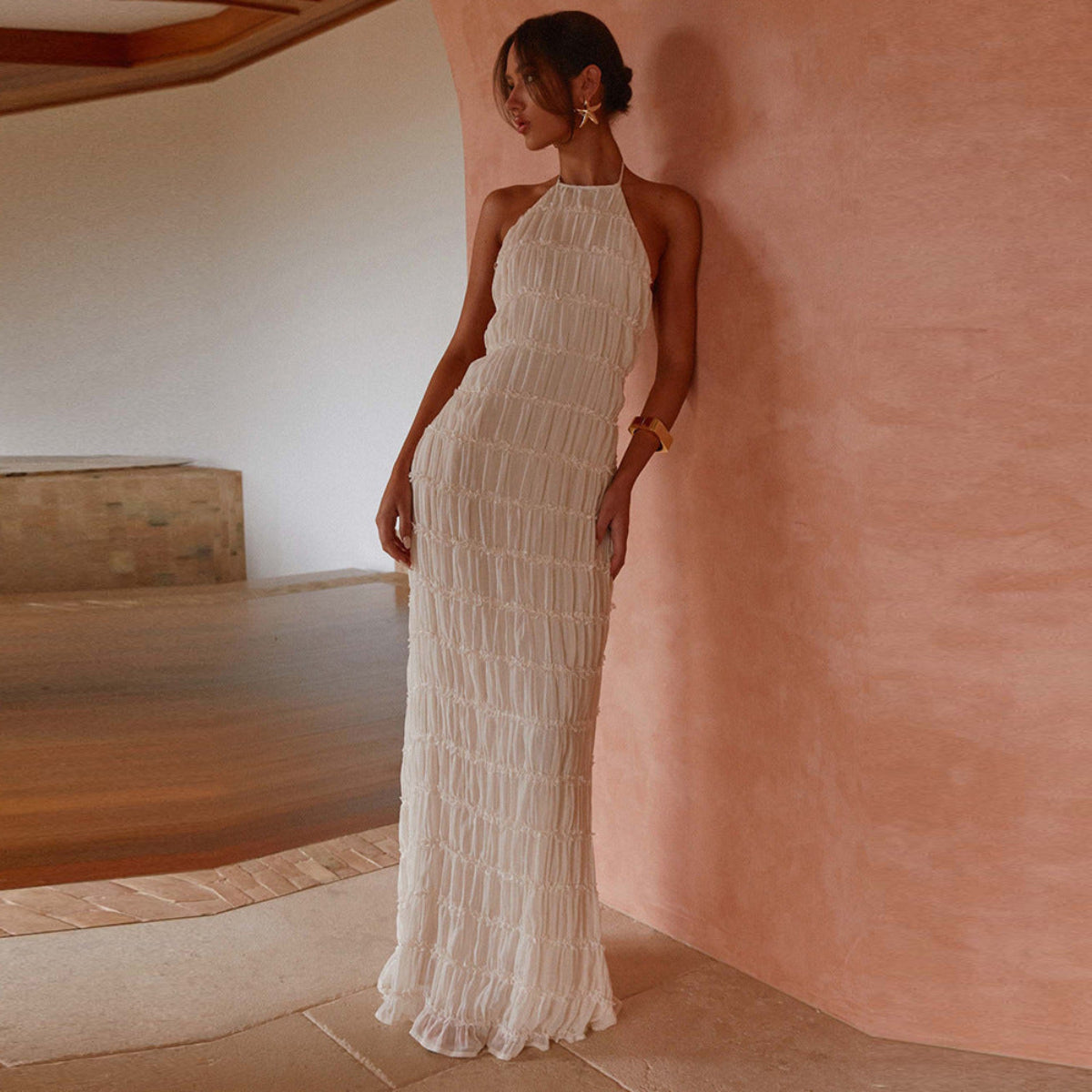 Alana | Dames Elegant Sommer Maxikjole | Maxi