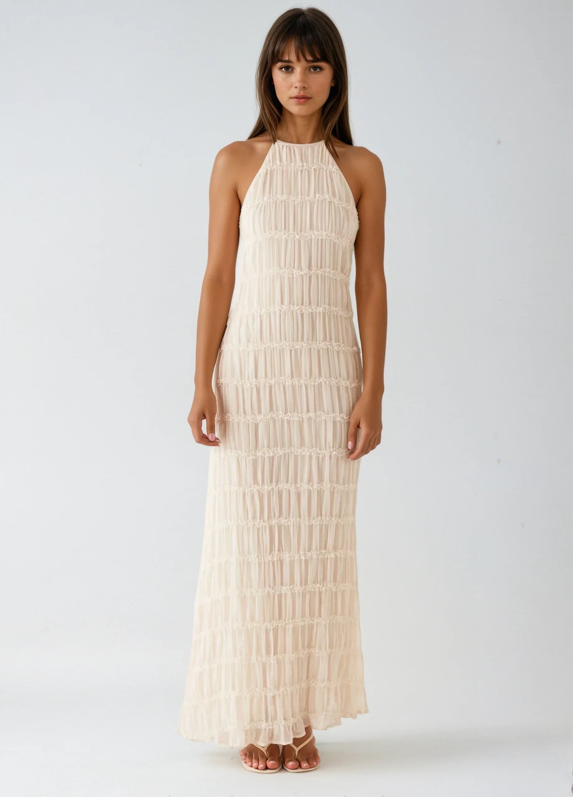Alana | Dames Elegant Sommer Maxikjole | Maxi