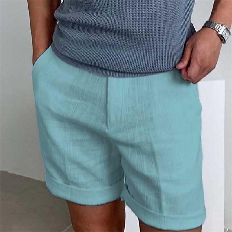 Alfonso | Herre Klassiske Sommer Shorts med Opsmøg