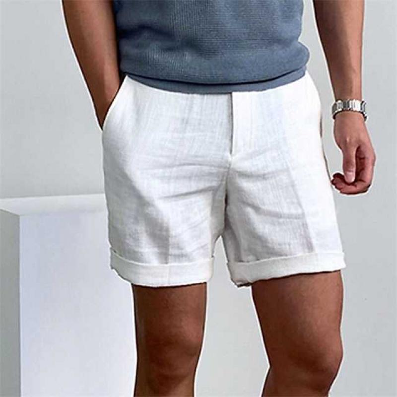 Alfonso | Herre Klassiske Sommer Shorts med Opsmøg