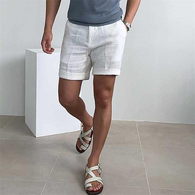 Alfonso | Herre Klassiske Sommer Shorts med Opsmøg