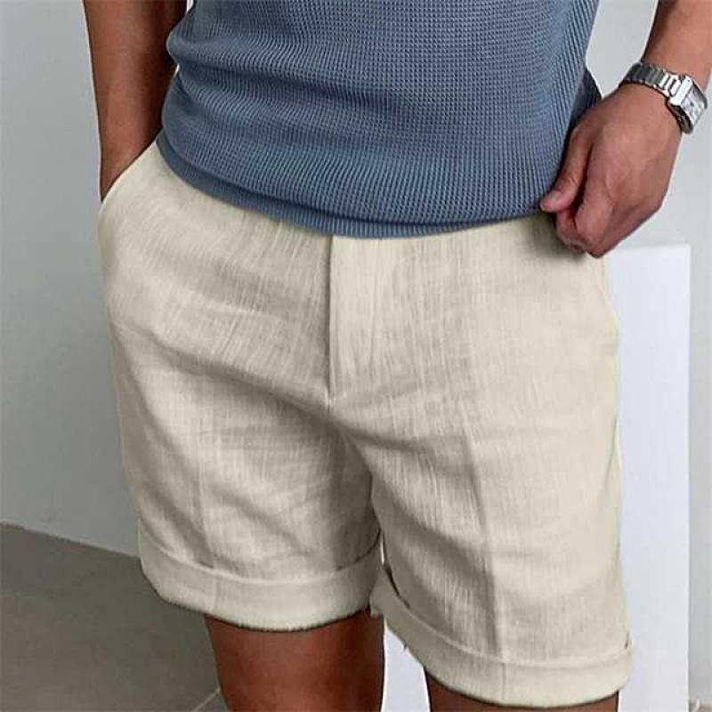 Alfonso | Herre Klassiske Sommer Shorts med Opsmøg