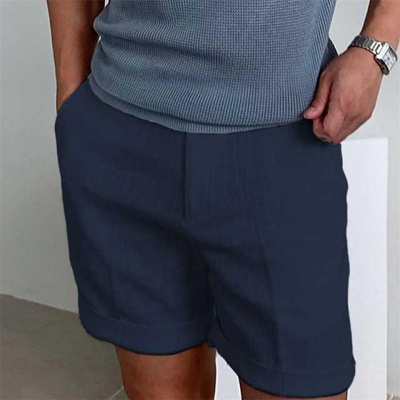 Alfonso | Herre Klassiske Sommer Shorts med Opsmøg