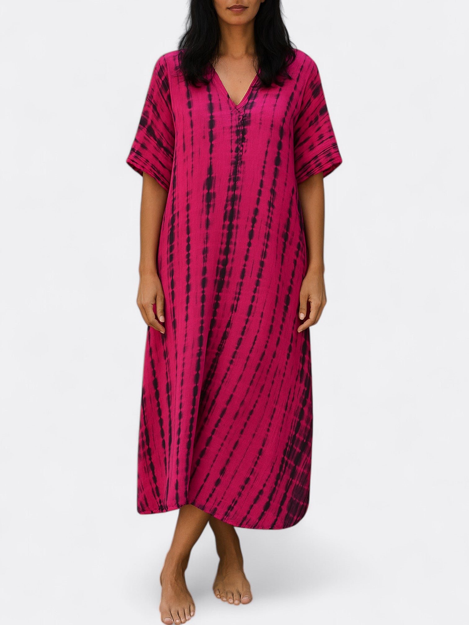 Asena | Kvinders Bohemisk Løs Kaftan Kjole | Maxi