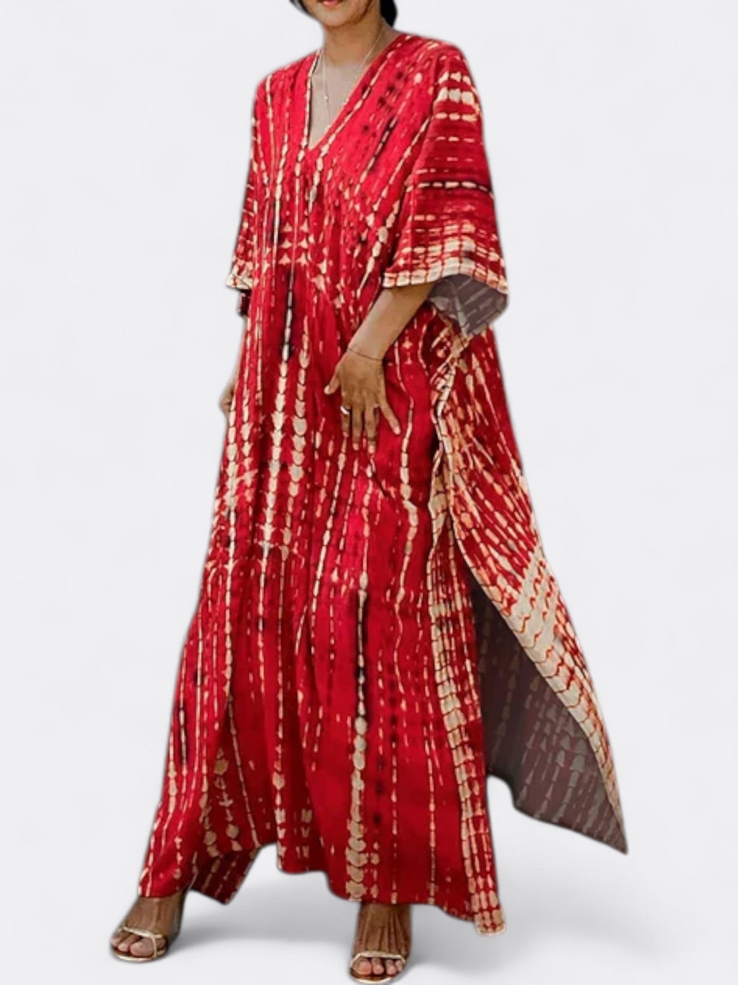 Asena | Kvinders Bohemisk Løs Kaftan Kjole | Maxi