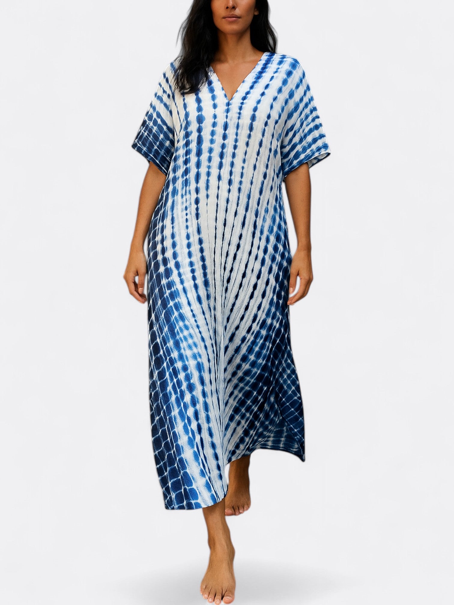 Asena | Kvinders Bohemisk Løs Kaftan Kjole | Maxi