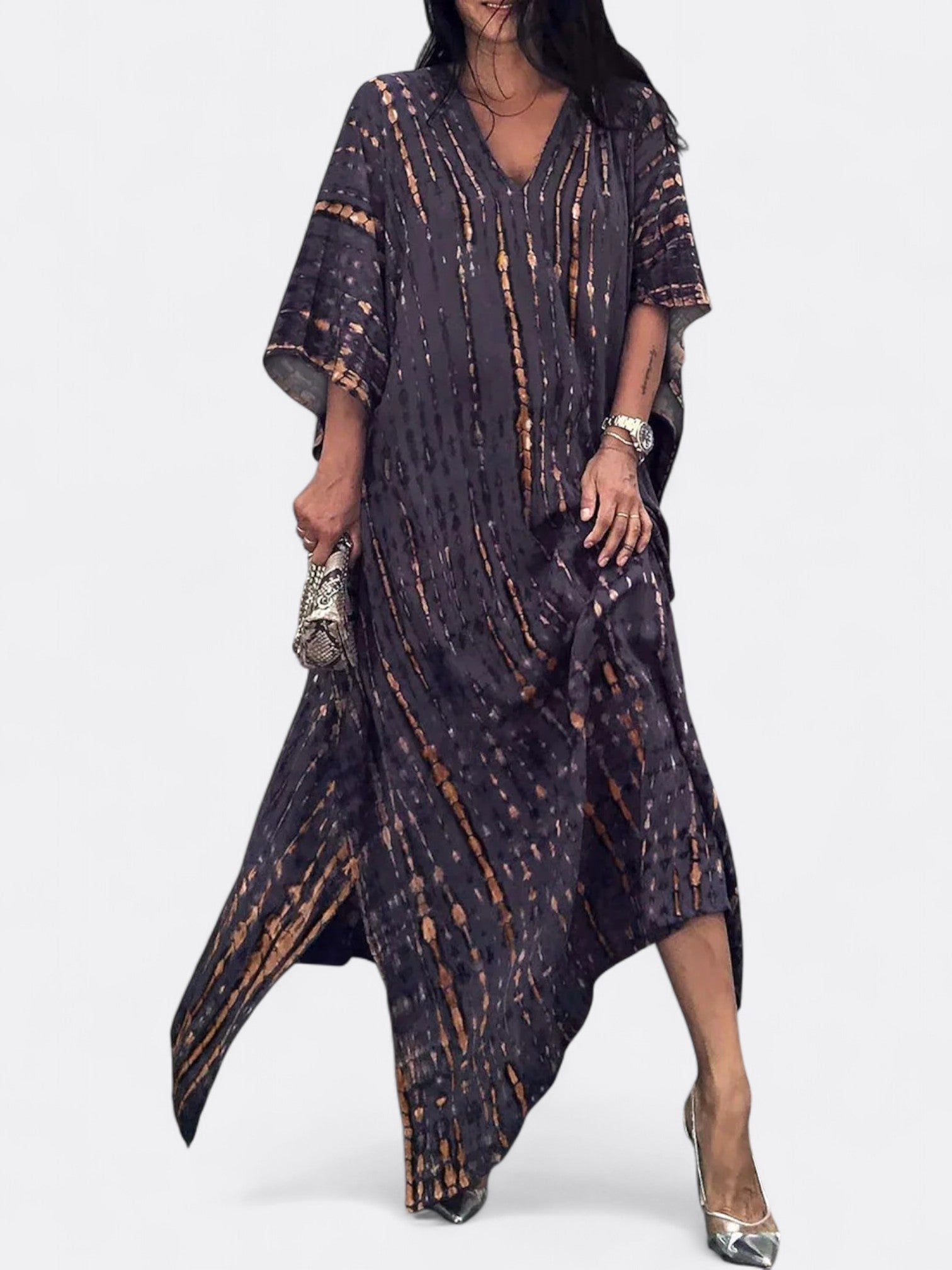 Asena | Kvinders Bohemisk Løs Kaftan Kjole | Maxi