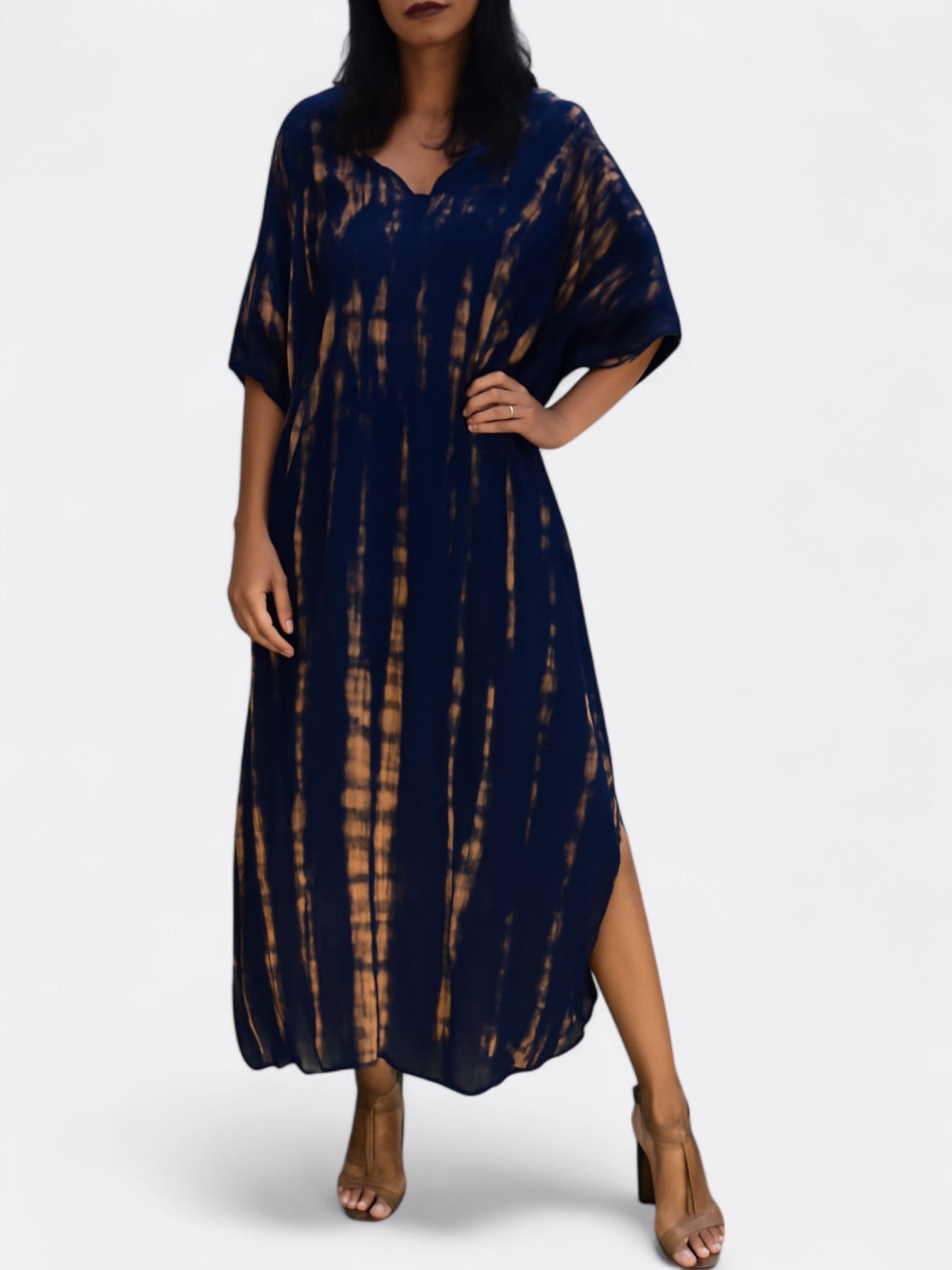 Asena | Kvinders Bohemisk Løs Kaftan Kjole | Maxi
