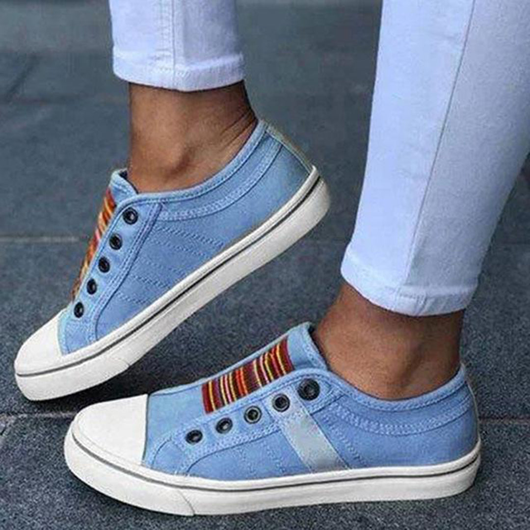 Asta | Dame Slip-On Canvas Sneakers | Komfort & Casual