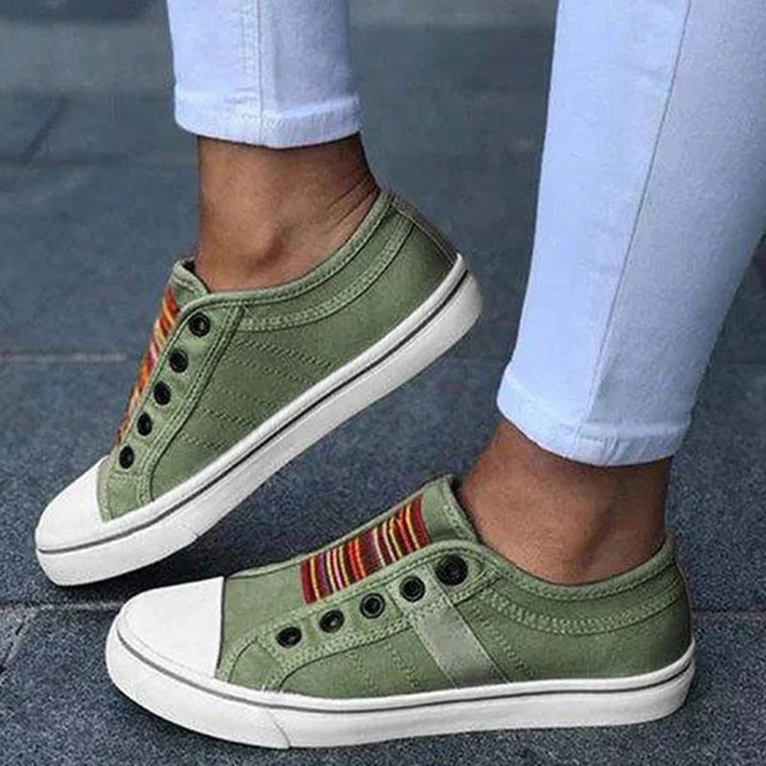 Asta | Dame Slip-On Canvas Sneakers | Komfort & Casual
