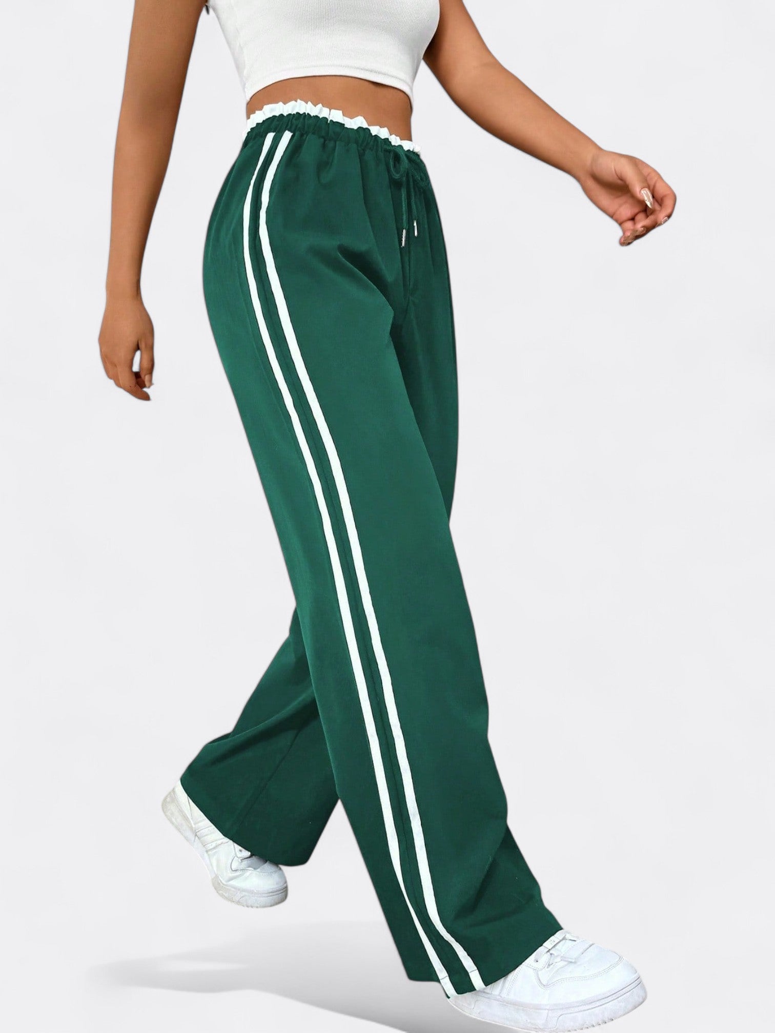 Astrid | Dame Sportiv Komfort Wide-Leg Bukser | Elastisk