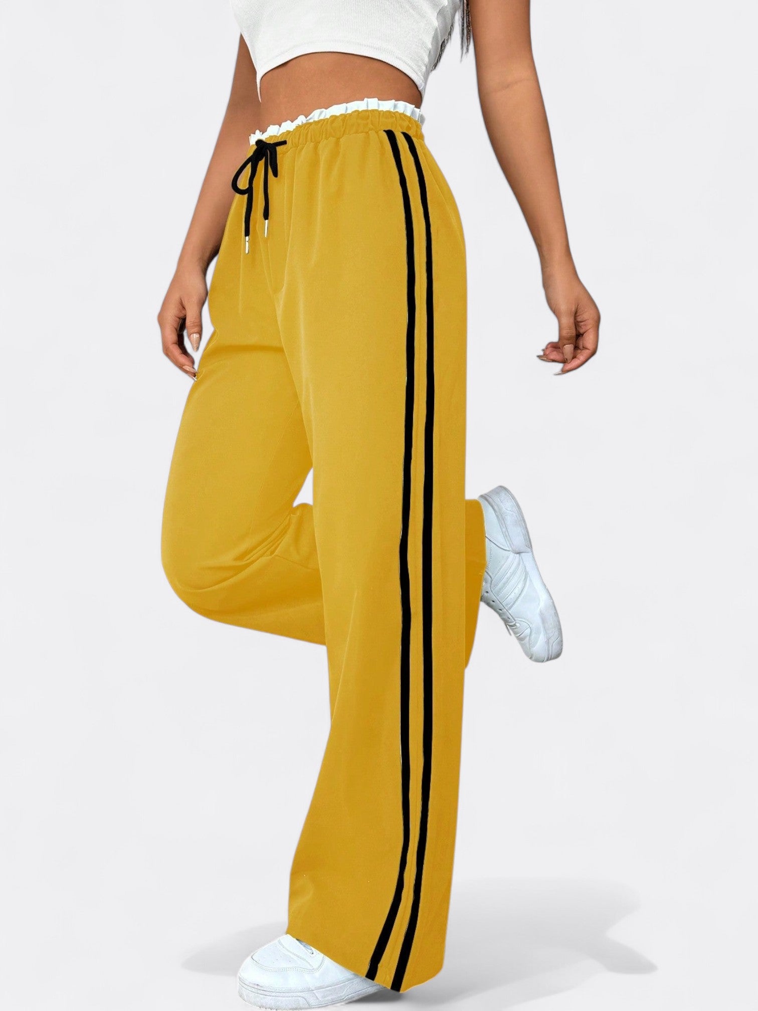 Astrid | Dame Sportiv Komfort Wide-Leg Bukser | Elastisk