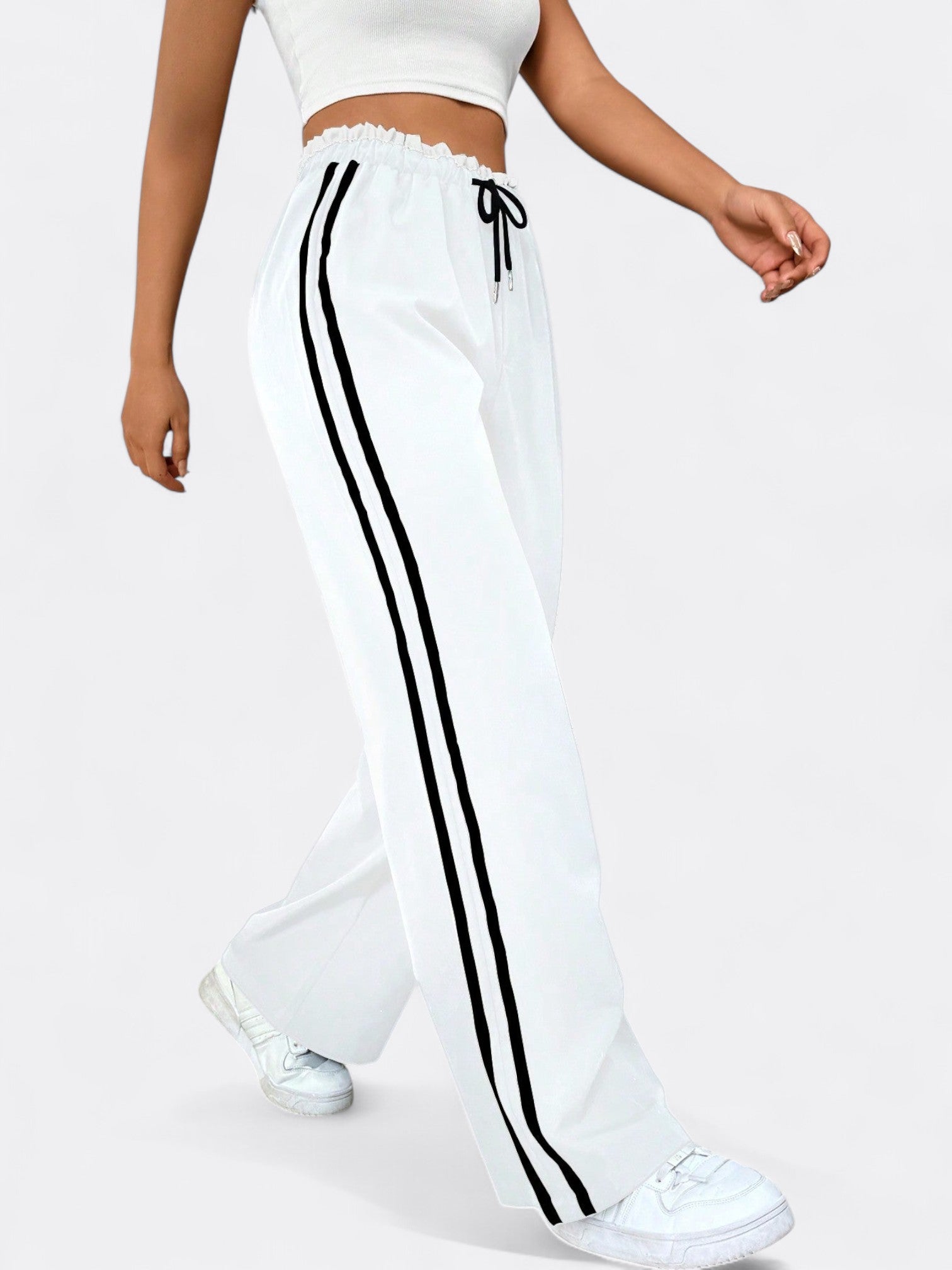 Astrid | Dame Sportiv Komfort Wide-Leg Bukser | Elastisk