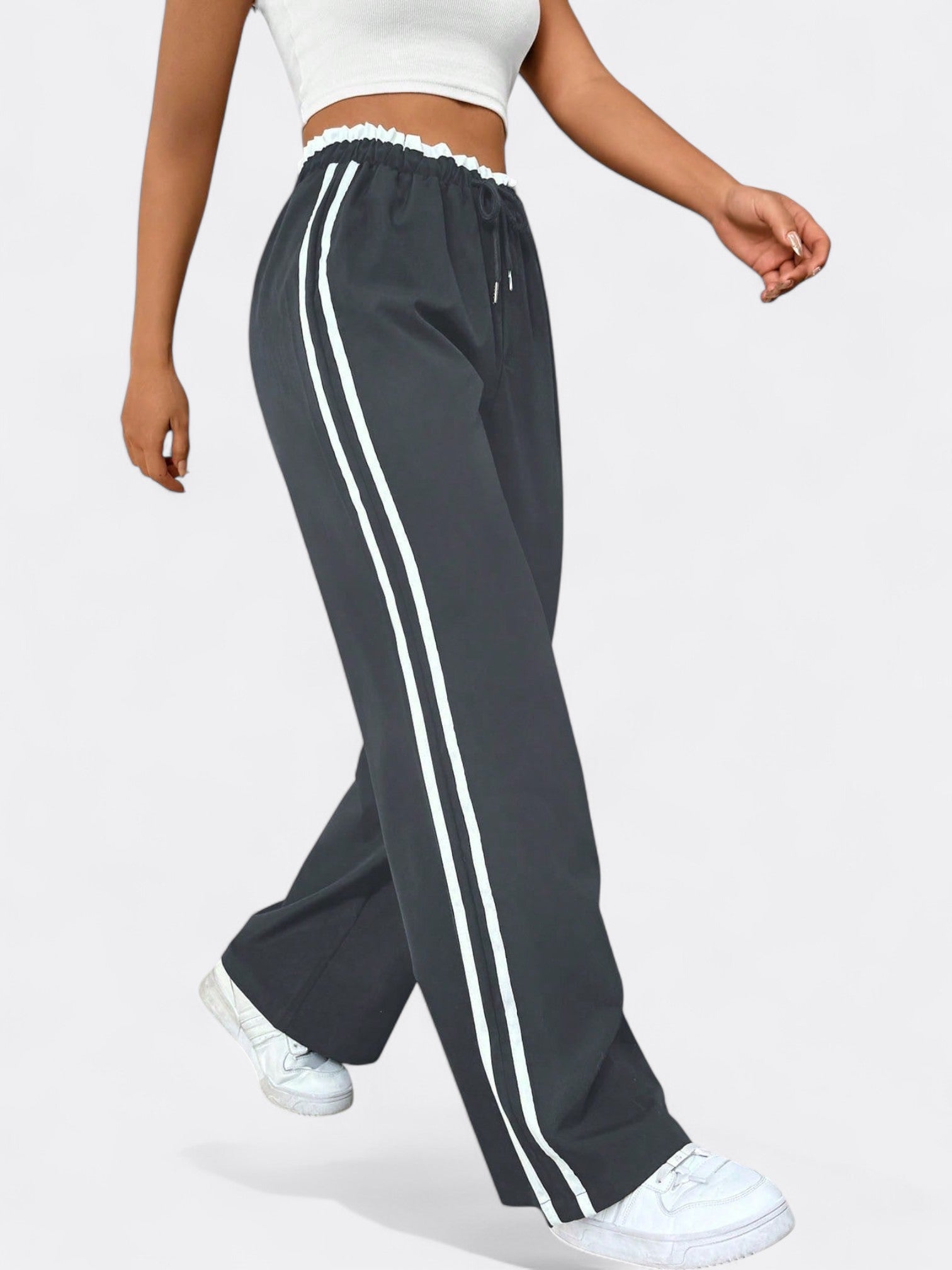 Astrid | Dame Sportiv Komfort Wide-Leg Bukser | Elastisk