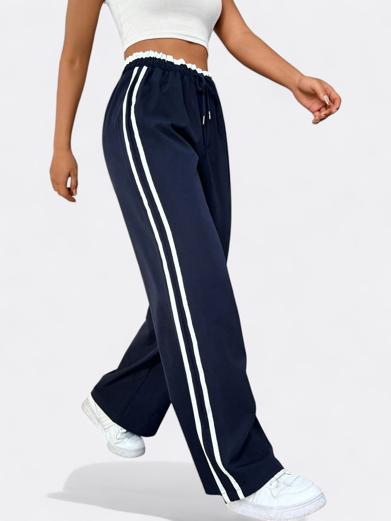 Astrid | Dame Sportiv Komfort Wide-Leg Bukser | Elastisk
