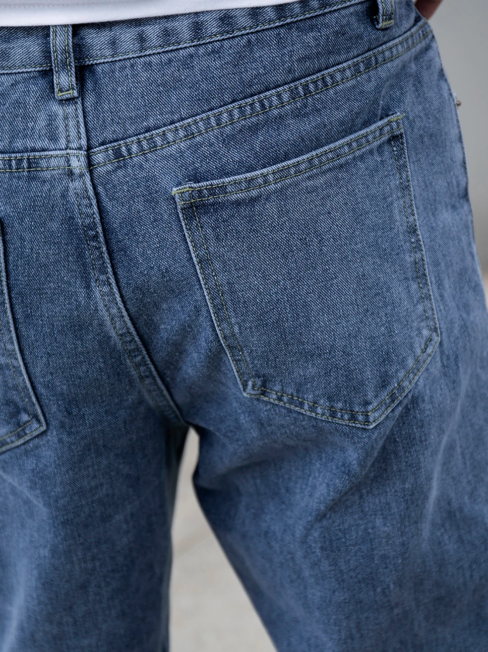Baggy Herrejeans Med Løs Pasform Og Let Vask | Afslappet Look