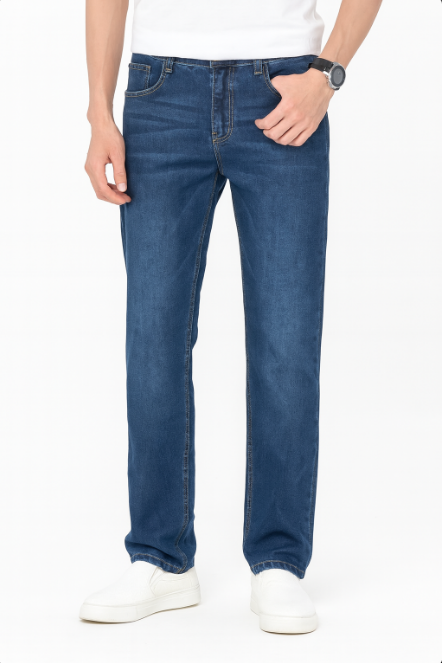 Baggy Herrejeans Med Løs Pasform Og Let Vask | Afslappet Look