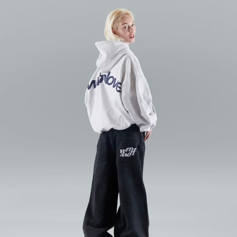 College Dame Hoodie Med Bagtryk Og Hætte | Streetwear
