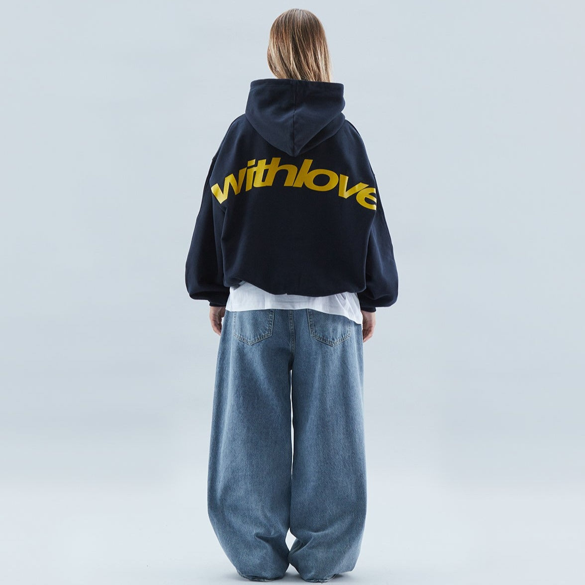 College Dame Hoodie Med Bagtryk Og Hætte | Streetwear