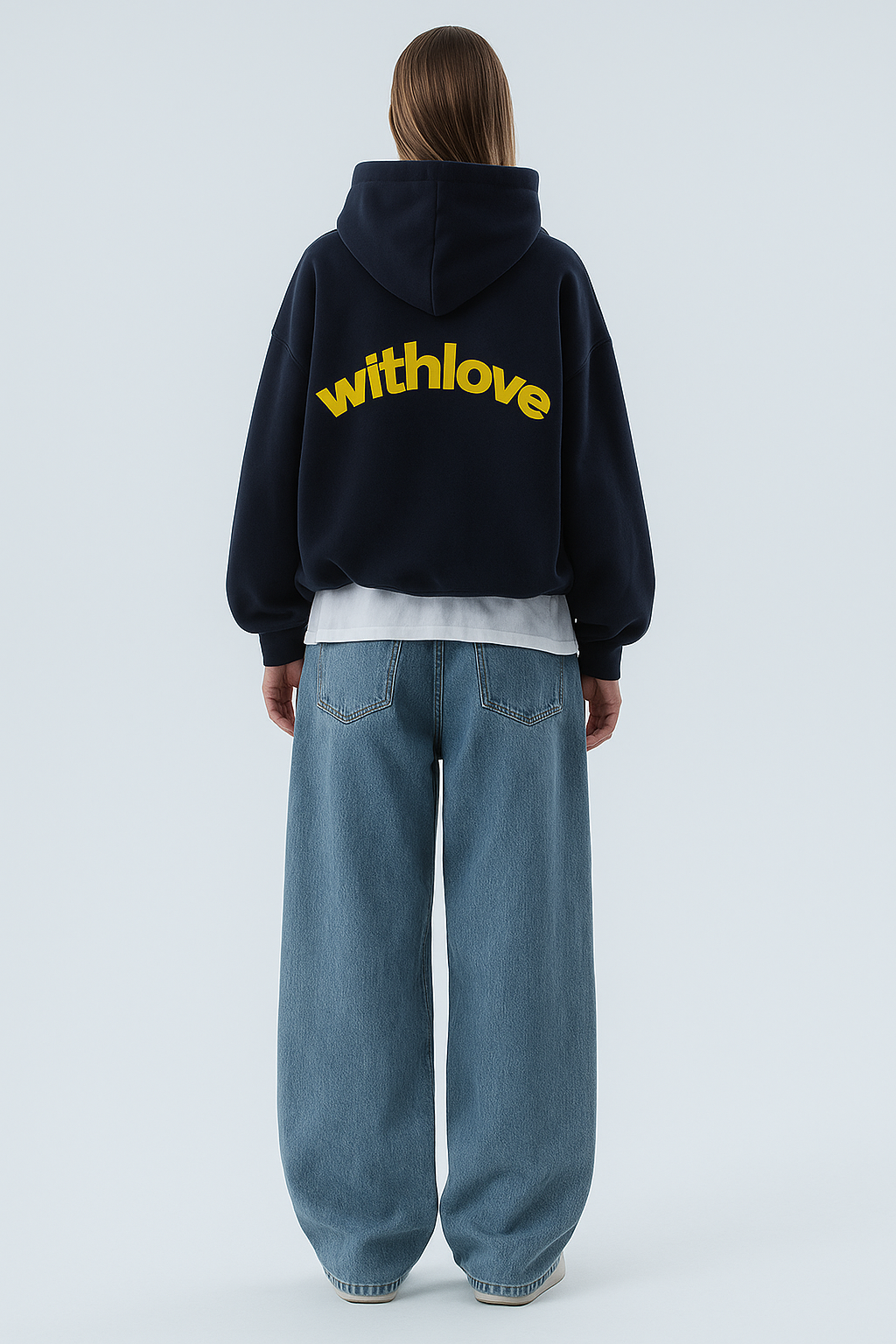 College Dame Hoodie Med Bagtryk Og Hætte | Streetwear