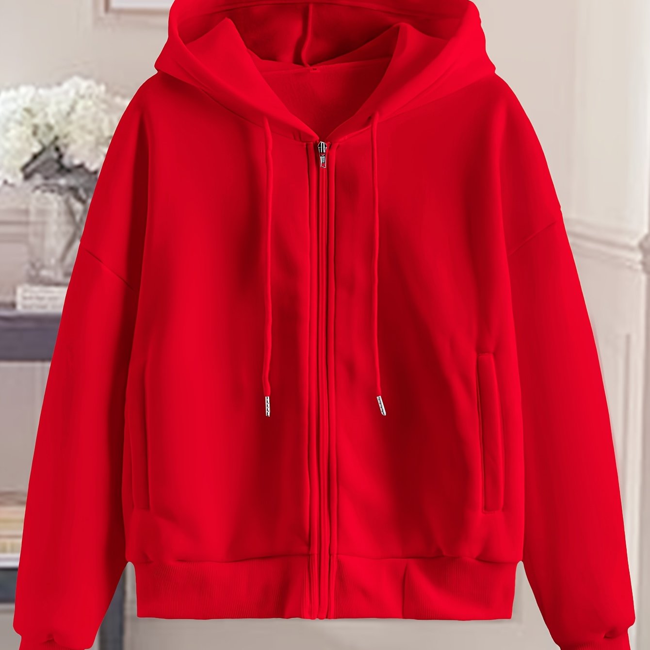 College Dame Hoodie Med Lynlås Og Hætte | Fashion