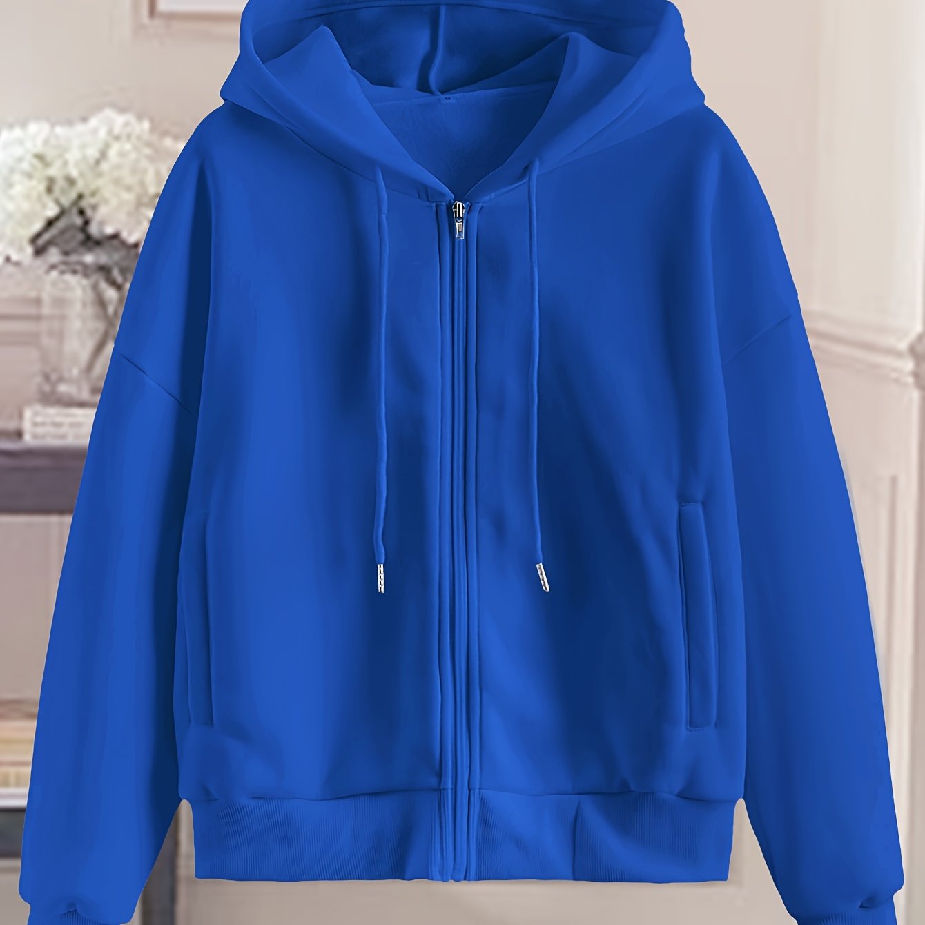 College Dame Hoodie Med Lynlås Og Hætte | Fashion