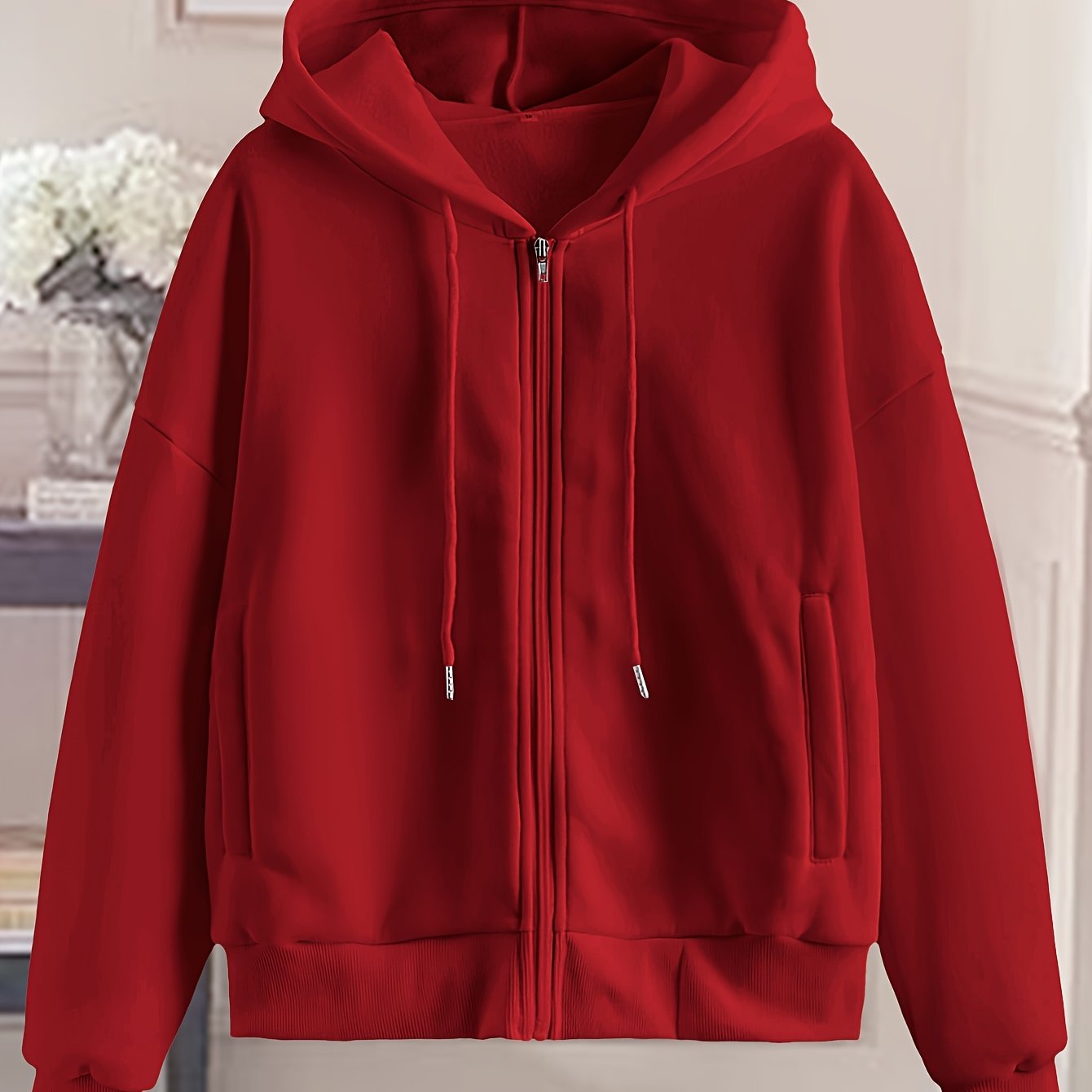 College Dame Hoodie Med Lynlås Og Hætte | Fashion
