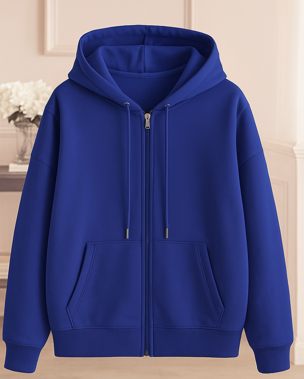 College Dame Hoodie Med Lynlås Og Hætte | Fashion