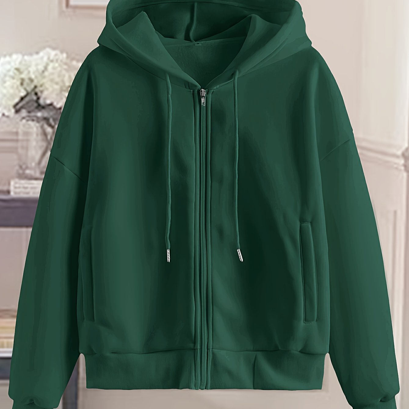College Dame Hoodie Med Lynlås Og Hætte | Fashion