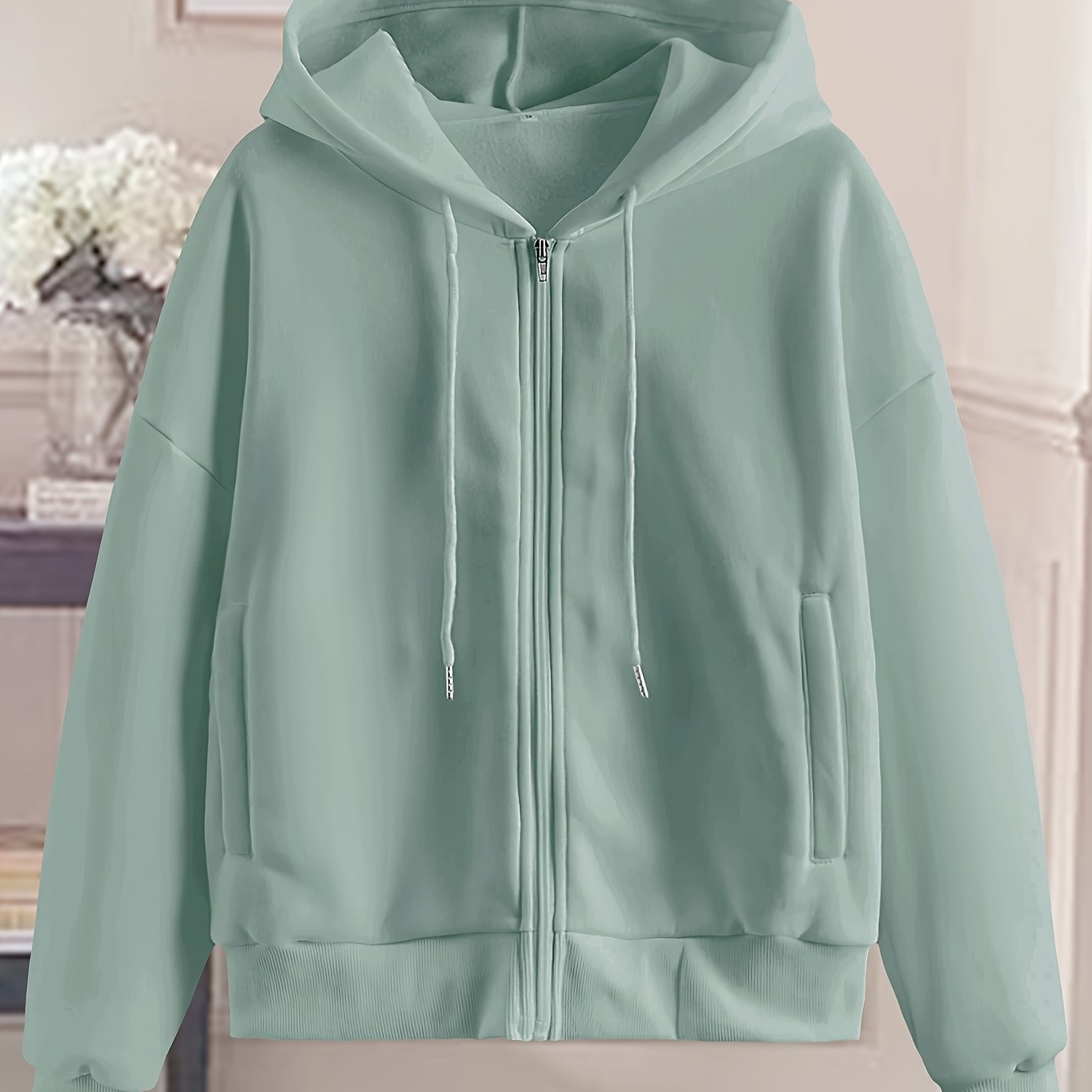 College Dame Hoodie Med Lynlås Og Hætte | Fashion