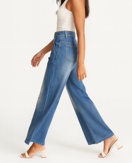 Dame Baggy Jeans Med Læg Og Løs Pasform | Komfortstil