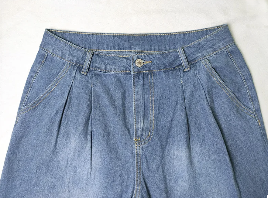 Dame Baggy Jeans Med Læg Og Løs Pasform | Komfortstil
