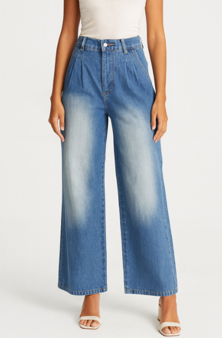 Dame Baggy Jeans Med Læg Og Løs Pasform | Komfortstil