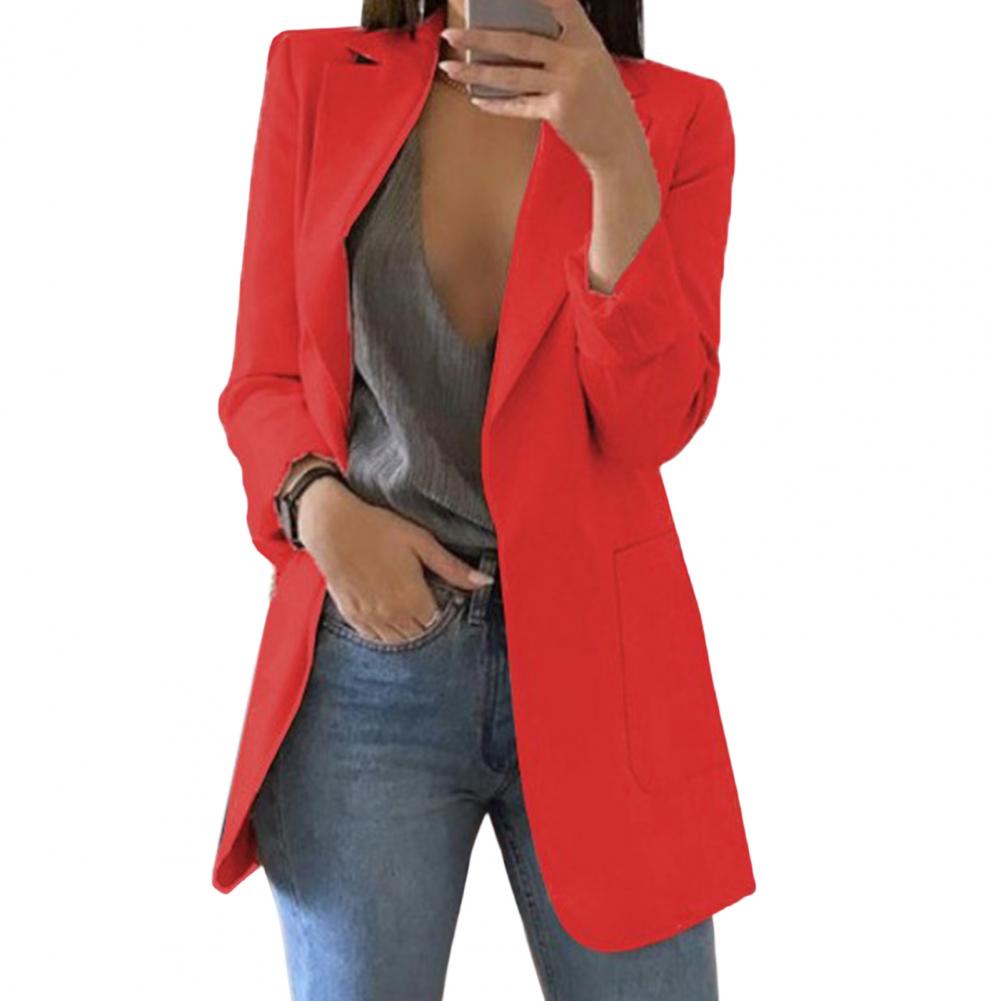 Dame Blazere Med Revers | Lang Pasform