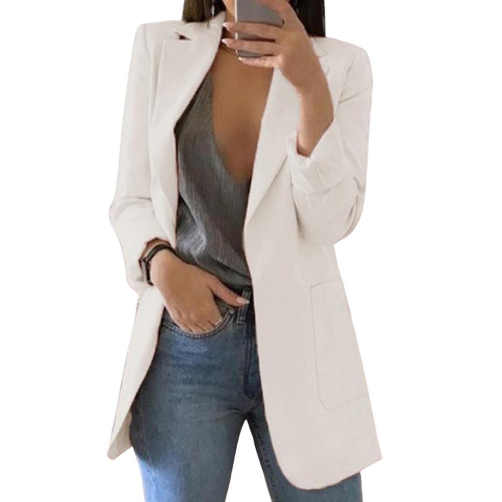 Dame Blazere Med Revers | Lang Pasform