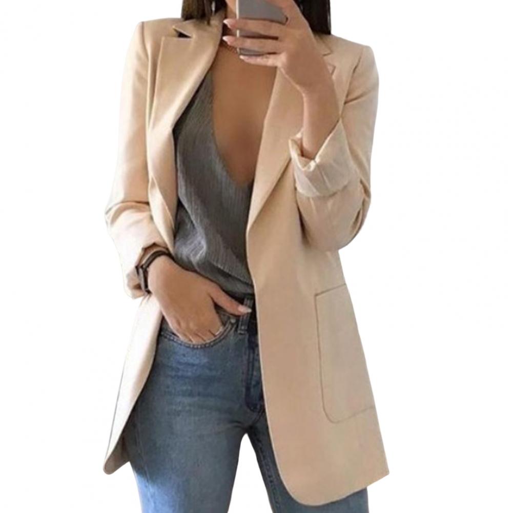Dame Blazere Med Revers | Lang Pasform
