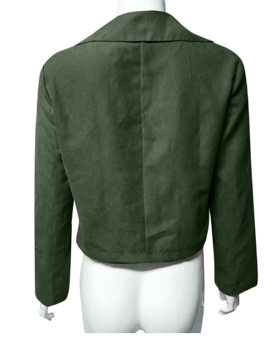 Dame Efterårsjakke Med Lynlås & Biker Design | Stil