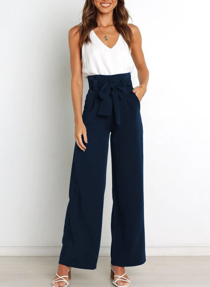 Dame Habitbukser Med Bindebånd | Wide Leg