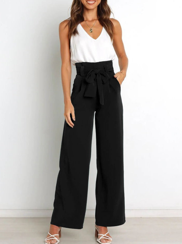 Dame Habitbukser Med Bindebånd | Wide Leg