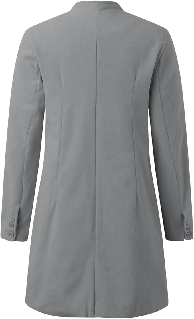 Dame Kort Frakke Uden Krave | Elegant