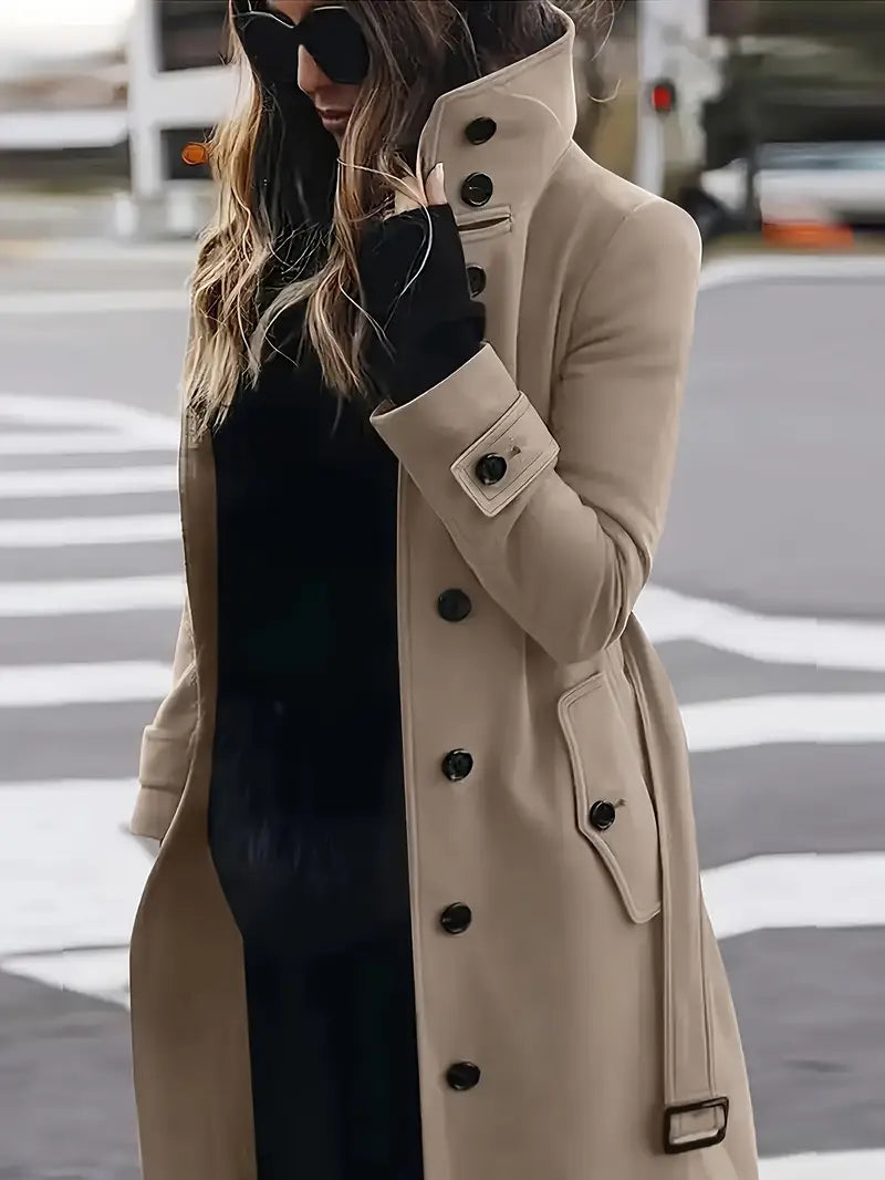 Dame Lang Trenchcoat | Knappedesign
